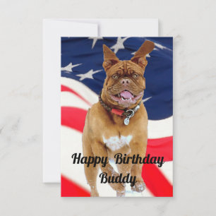 Tarjeta de cumpleaños del perro