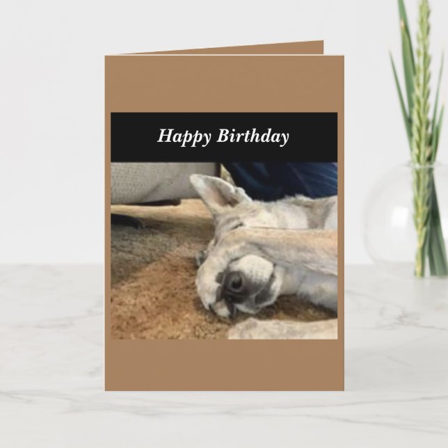 Tarjeta de cumpleaños del perro (Anverso)