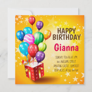 Tarjeta de cumpleaños del personalizado
