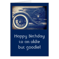Tarjeta de cumpleaños del Personalizado azul de lo