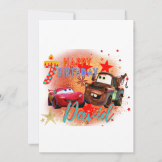 Tarjeta de cumpleaños del Personalizado de coches