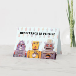Tarjeta de cumpleaños del Personalizado Toy Robot