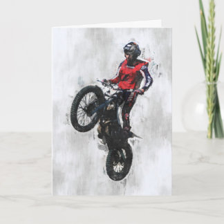 Tarjeta de cumpleaños del piloto de pruebas