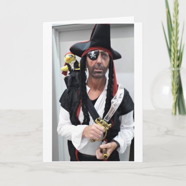 Tarjeta de cumpleaños del pirata Danny Duck (Anverso)