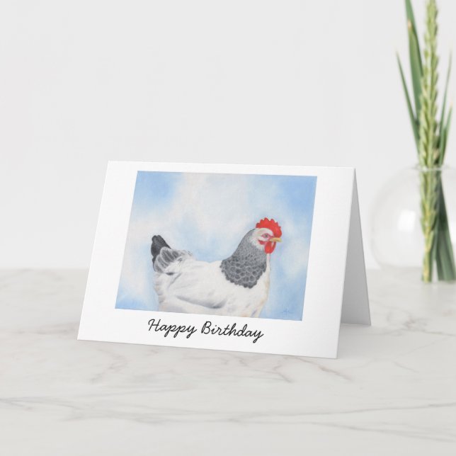 Tarjeta de cumpleaños del pollo de Sussex (Anverso)