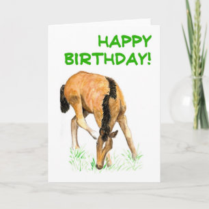 Tarjeta de cumpleaños del "potro"
