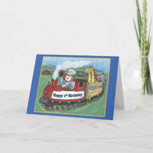 Tarjeta de cumpleaños del primer tren de Circus