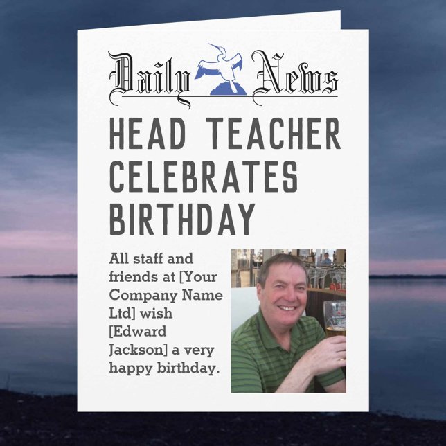 Tarjeta de cumpleaños del profesor jefe para perso (Subido por el creador)