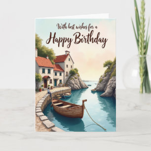 Tarjeta de cumpleaños del pueblo sereno