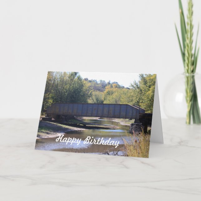 Tarjeta de cumpleaños del puente ferroviario (Anverso)