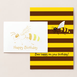 Tarjeta de cumpleaños del Relieve metalizado de la