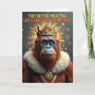 Tarjeta de cumpleaños del Rey Dorado