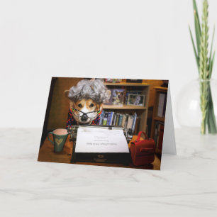 Tarjeta de cumpleaños del Secretario de Corgi