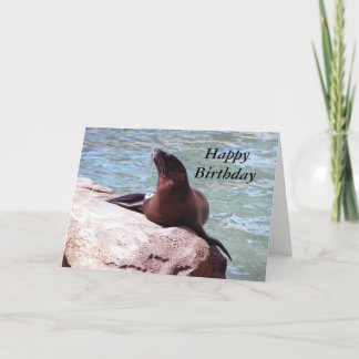 Tarjeta de cumpleaños del sello