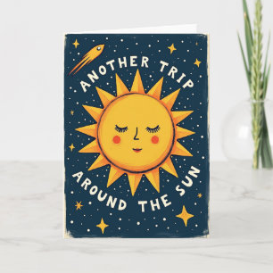 Tarjeta de cumpleaños del Sol Cósmico