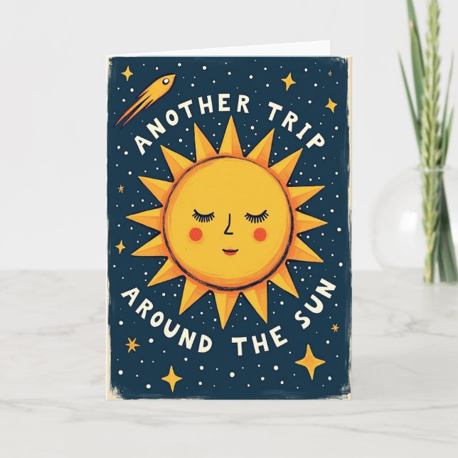 Tarjeta de cumpleaños del Sol Cósmico (Anverso)
