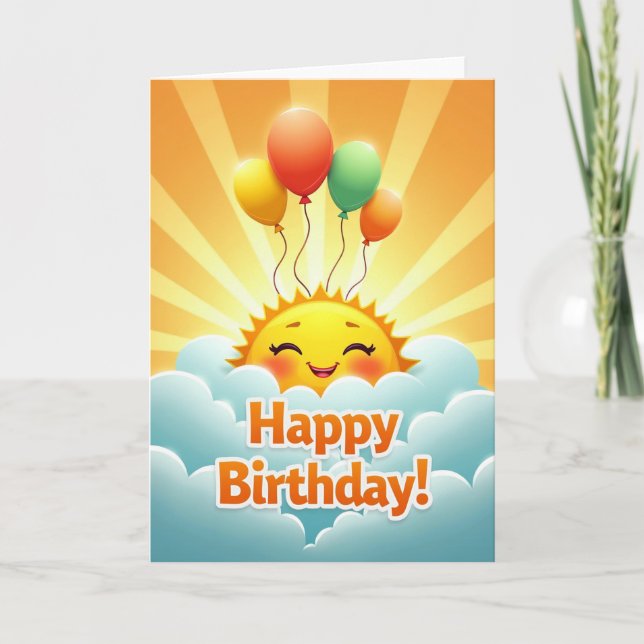 Tarjeta de cumpleaños del Sol Dulce (Anverso)