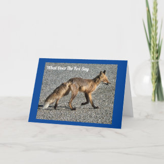 Tarjeta de cumpleaños del Sr. Zorro Salvaje