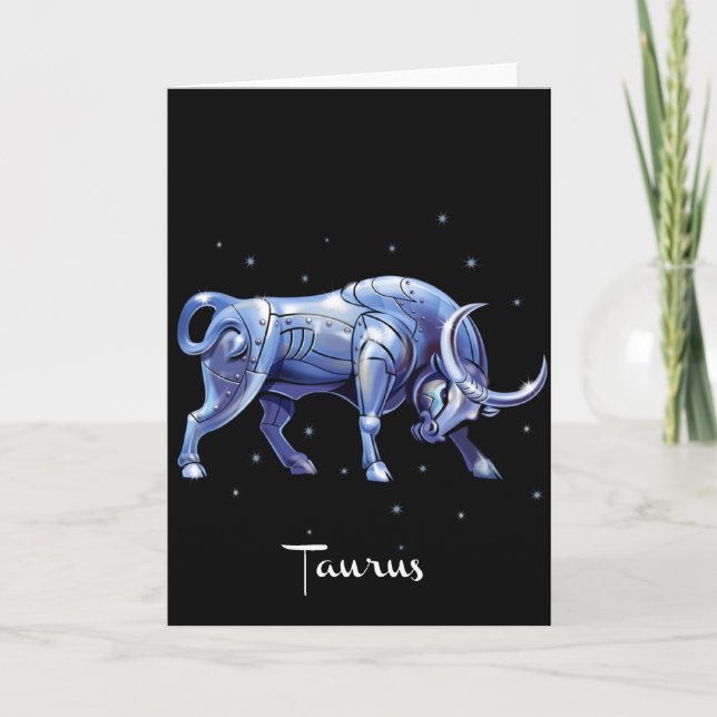 Tarjeta de cumpleaños del tauro (Anverso)