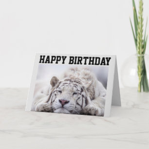 TARJETA DE CUMPLEAÑOS DEL TIGRE BLANCO, COME PASTE
