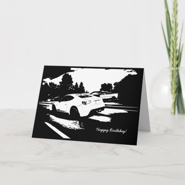 Tarjeta de cumpleaños del tiro del balanceo de (Anverso)