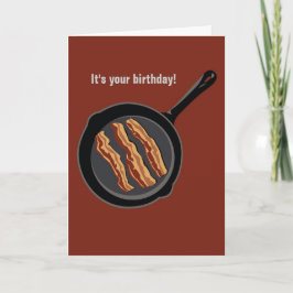 Tarjeta de cumpleaños del tocino