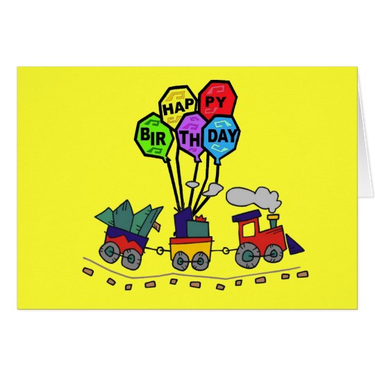 Tarjeta de cumpleaños del tren de Lil Choo Choo