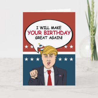 Tarjeta de cumpleaños del triunfo - haré su