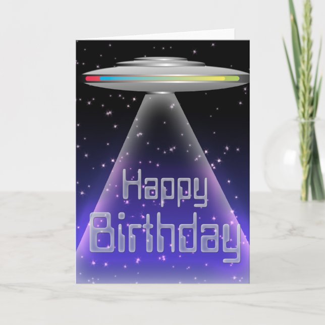 Tarjeta de cumpleaños del UFO (Anverso)