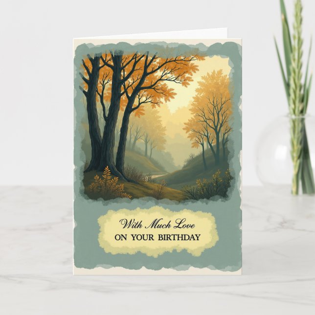Tarjeta de cumpleaños del valle brillante (Anverso)