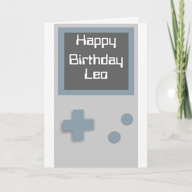 Tarjeta de cumpleaños del videojugador (Anverso)