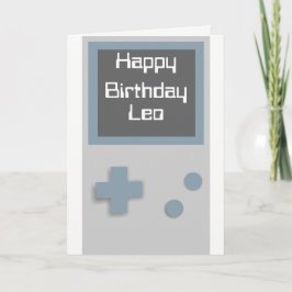Tarjeta de cumpleaños del videojugador