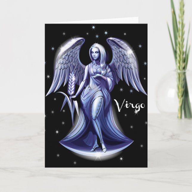 Tarjeta de cumpleaños del virgo (Anverso)