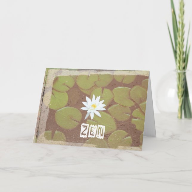 Tarjeta de cumpleaños del zen (Anverso)