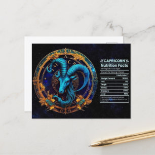 Tarjeta de cumpleaños del zodiaco Capricornio