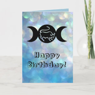 Tarjeta de cumpleaños del zodiaco de la muestra