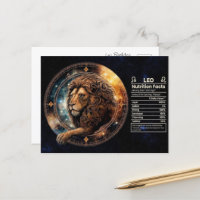 Tarjeta de cumpleaños del Zodiaco de Leo