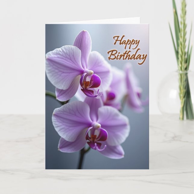 Tarjeta de cumpleaños Delicate Blossom (Anverso)