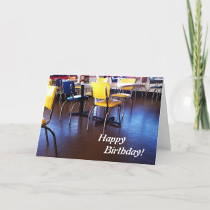 Tarjeta de cumpleaños Delicious Chairs