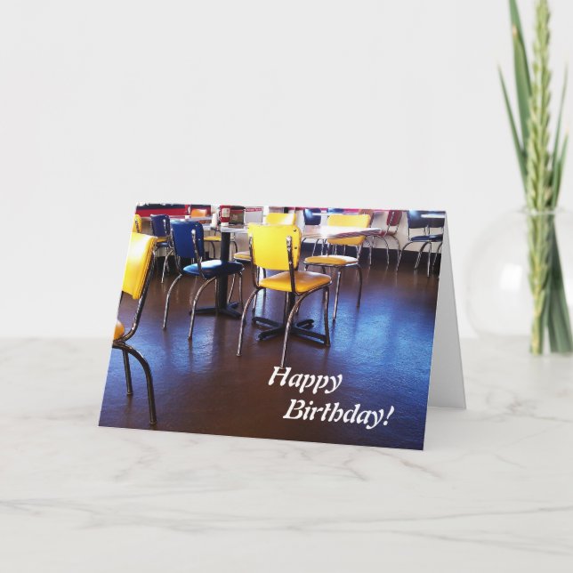 Tarjeta de cumpleaños Delicious Chairs (Anverso)