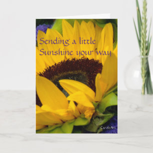 Tarjeta de cumpleaños Demure Sunflower