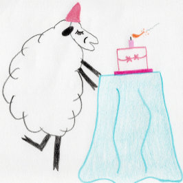 Tarjeta de cumpleaños - Deseando a Ewe un cumpleañ