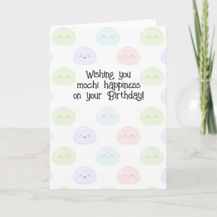 Tarjeta de cumpleaños deseándote felicidad de moch