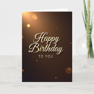 Tarjeta de cumpleaños Deseos Elegantes