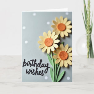 Tarjeta de cumpleaños Deseos Florales