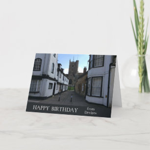 Tarjeta de cumpleaños Devizes Wiltshire England