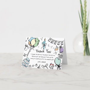 Tarjeta de cumpleaños dibujada a mano