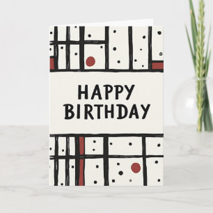 Tarjeta de cumpleaños dibujada a mano