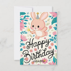Tarjeta de cumpleaños digital mística para conejit