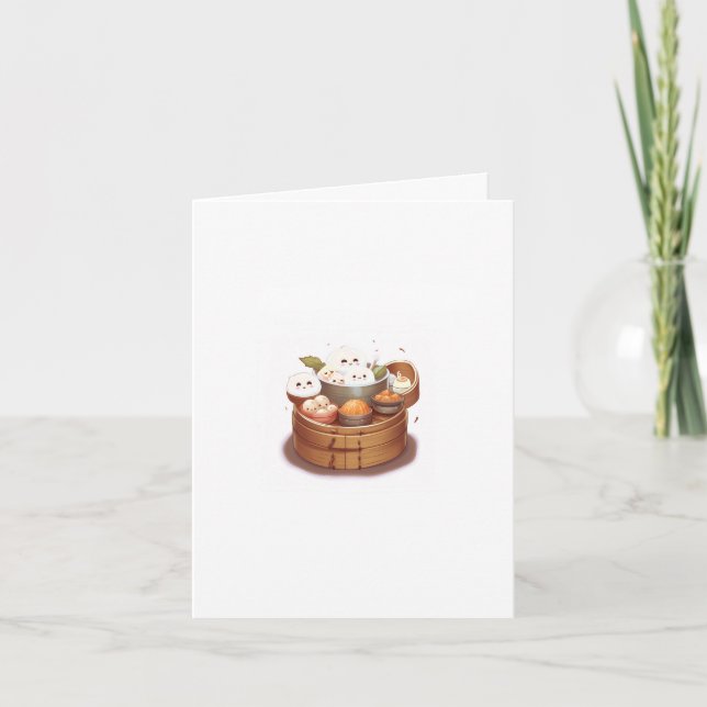 Tarjeta de cumpleaños, dim sum uno dice que es tu  (Anverso)